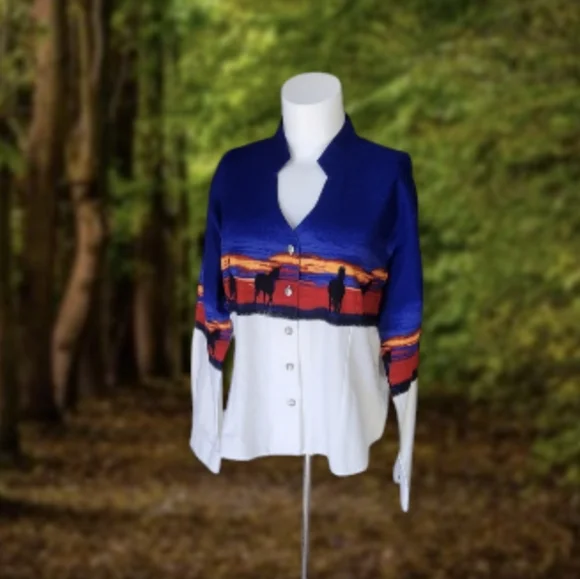 Wrangler Vintage Cowgirl Western Long Sleeve Shirt. Large. - Picture 4 of 13